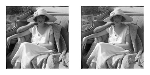 Lartigue's wife Bibi in the family Hispano-Suiza